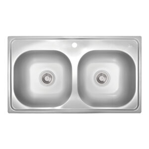 Polished drop-in sink