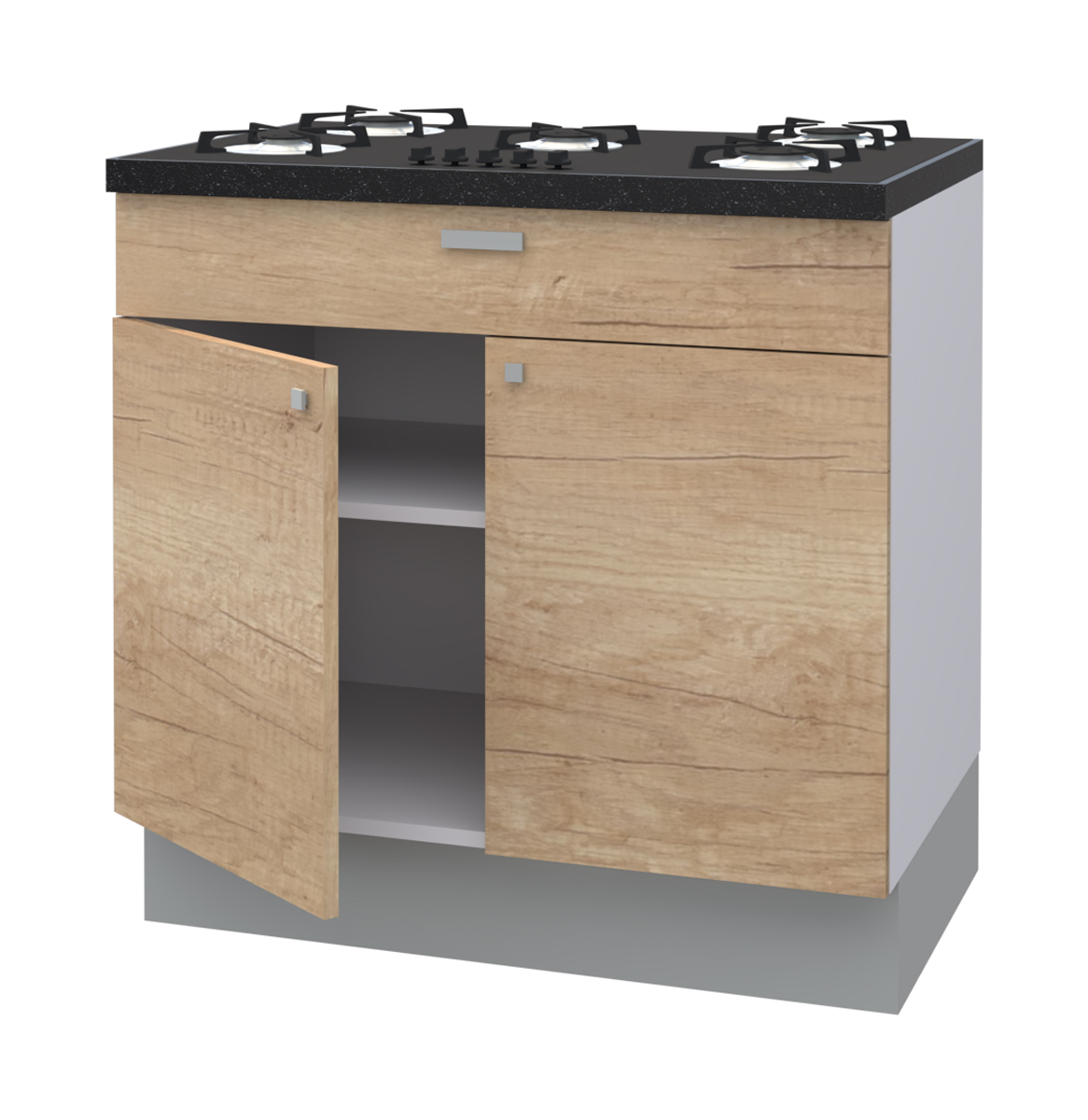 Hetty Cooktop Base Cabinet with 1 Shelf, 1 Fixed Front, and 1 Door (72)