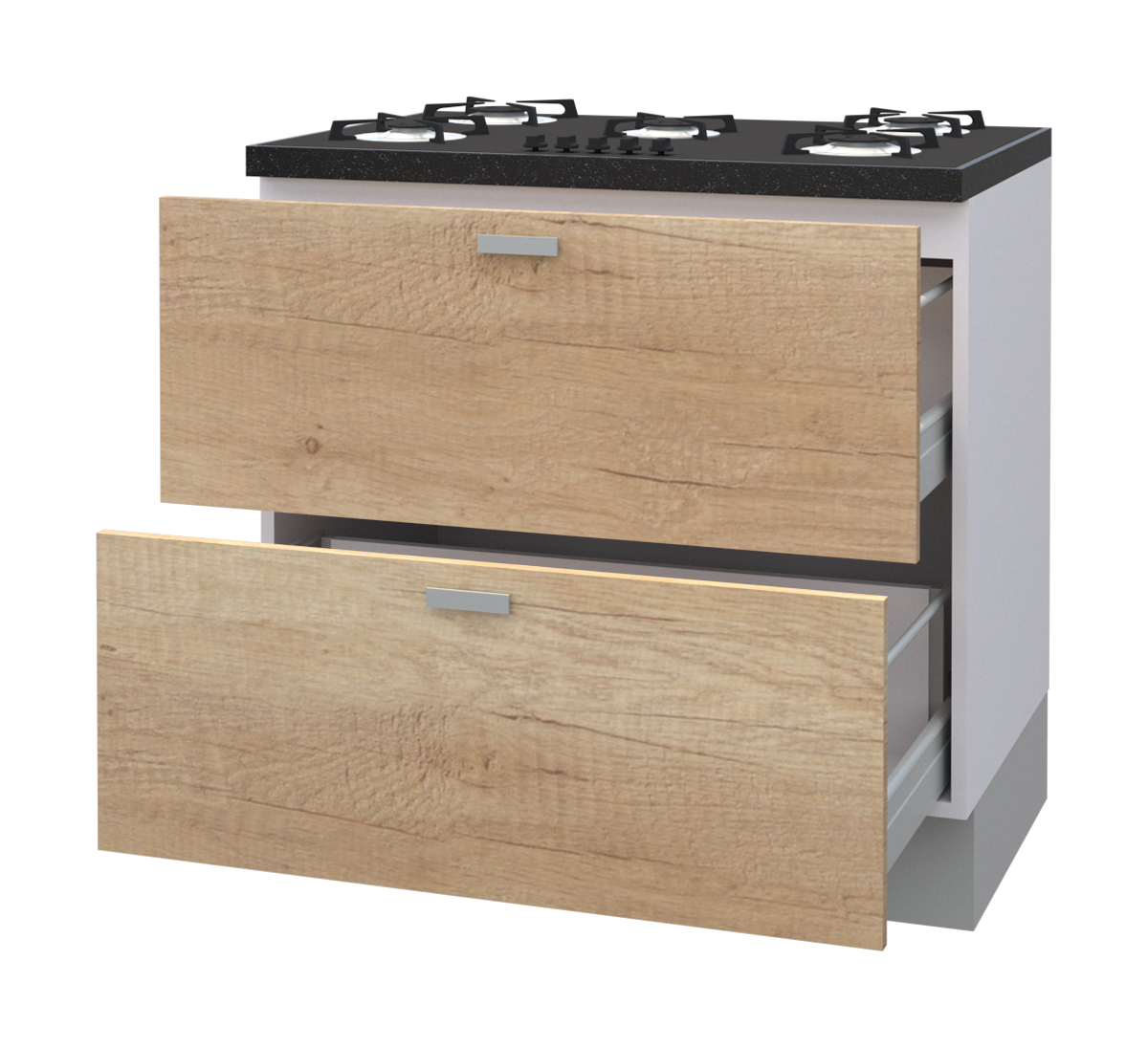 Hetty Cooktop Base Cabinet with 2 Drawers (72)