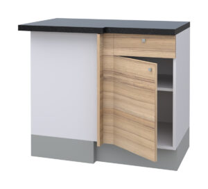 Hetty Left Corner Base Cabinet with 1 Shelf, 1 Fixed Front, and 1 Door (72)