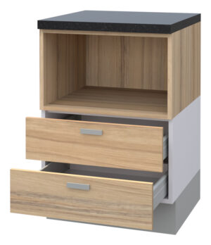 Hetty Combination Base Cabinet with 2 Drawers and Open Box (72)