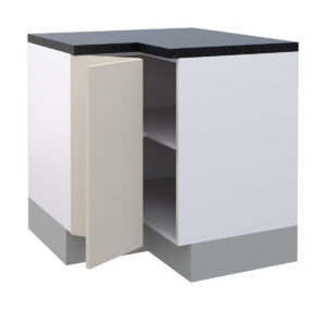 Hetty L Shape Corner Base Cabinet with 1 Shelf and 1 Bifold Door (72)