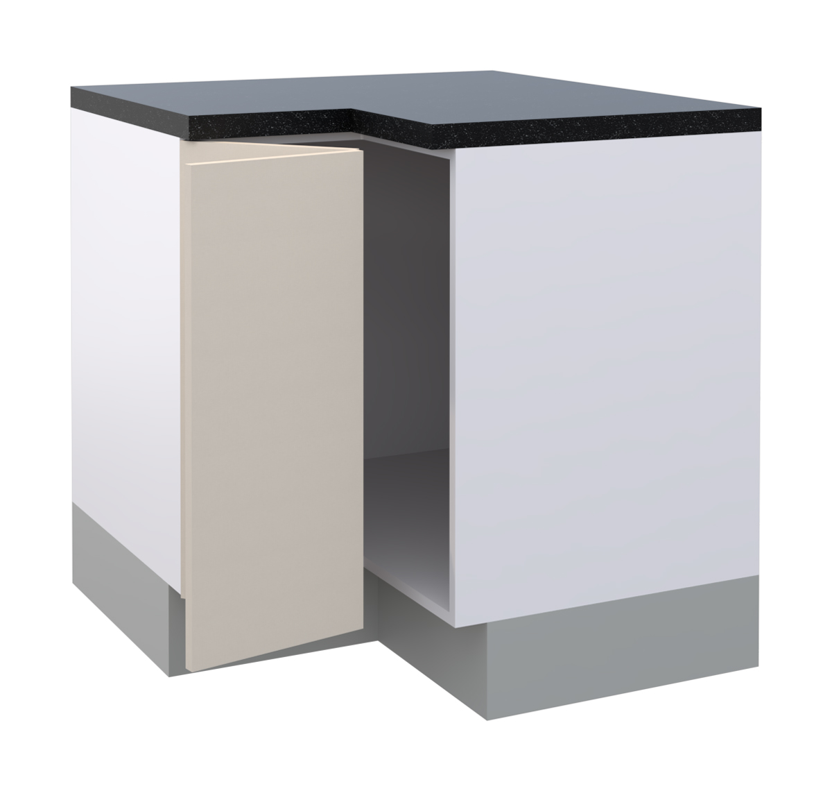 Hetty L Shape Corner Base Cabinet with 1 Bifold Door (72)