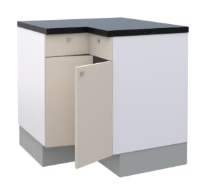 Hetty L Shape Corner Base Cabinet with 1 Shelf and 2 Doors (72)