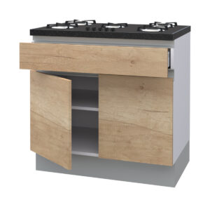 Galla Cooktop Base Cabinet with 1 Shelf, 1 Fixed Front, and 2 Doors (72)