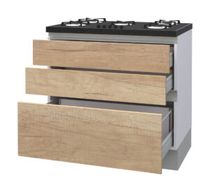 Galla Cooktop Base Cabinet with 1 Fixed Front and 2 Drawers (72)