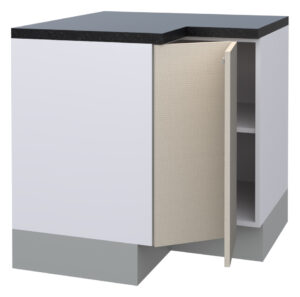 Galla L Shape Corner Base Cabinet with 1 Shelf and 1 Bifold Door (72)