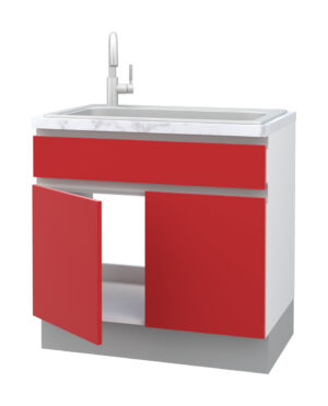 Galla Sink Base Cabinet with 1 Fixed Front and 2 Doors (72)