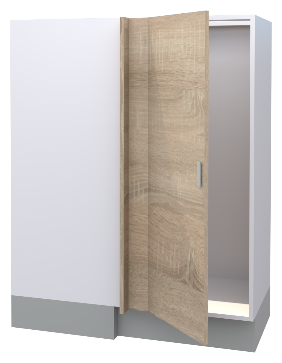 Galla Left Corner Highboard with 1 Door (128)