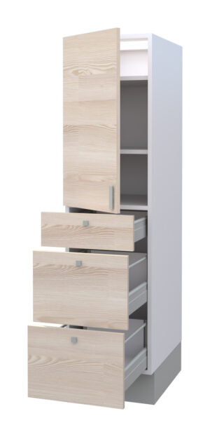 Galla Highboard with 2 Shelves, 1 Door, and 2 Drawers (146)