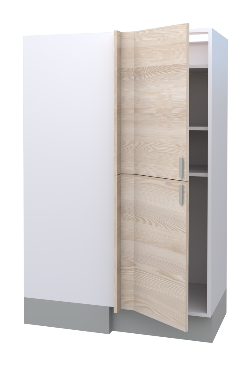 Galla Left Corner Highboard with 2 Shelves and 2 Doors (146)