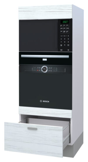 Galla Microwave and Oven Highboard with 1 Drawer (146)