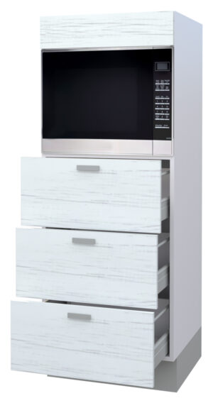 Galla Microwave Oven Highboard with 3 Drawers (146)