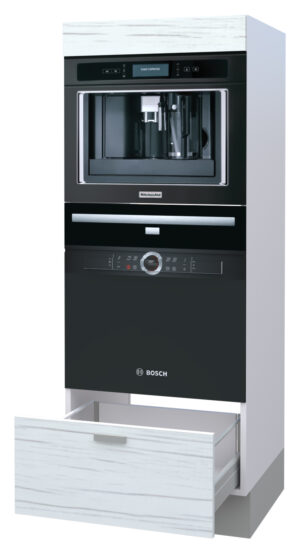 Galla Microwave and Coffee Machine Highboard with 1 Drawer (146)