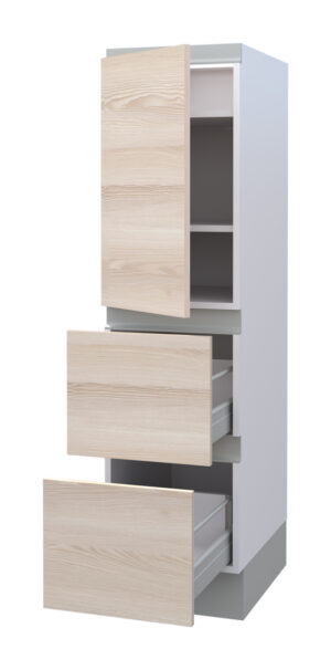 Galla Highboard with 2 Shelves, 1 Door, and 2 Drawers (146)