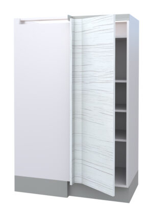 Galla Left Corner Highboard with 4 Shelves and 1 Door (146)