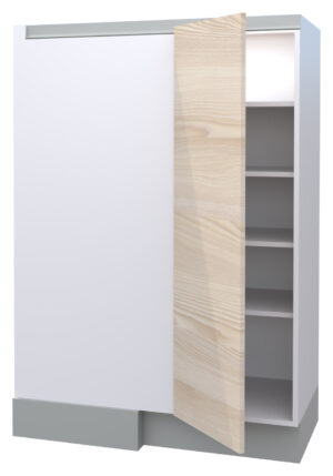Galla Left Corner Highboard with 4 Shelves and 1 Door (146)