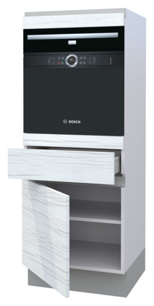 Galla Oven Highboard with 1 Shelf, 1 Door, and 1 Drawer (146)