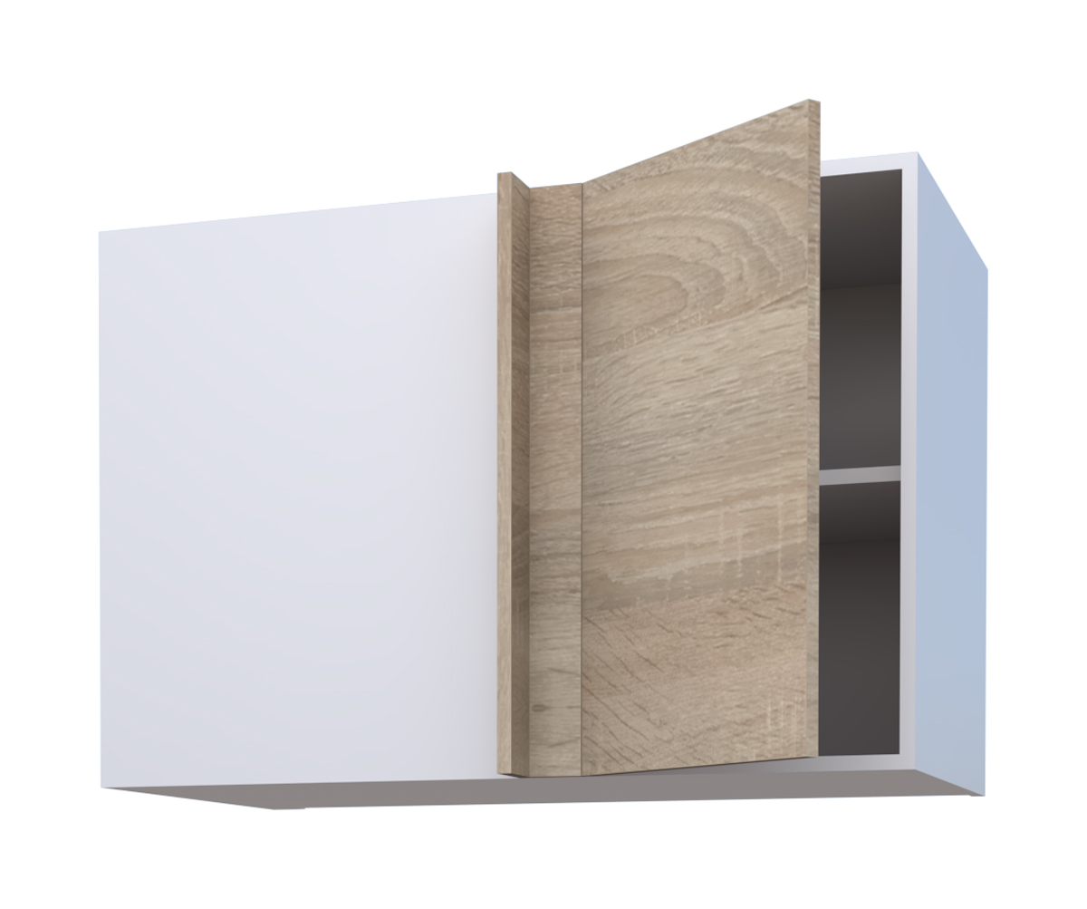 Galla Left Corner High Cabinet with 1 Shelf and 1 Door (72)