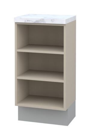 Galla Open Island Cabinet with 2 Shelves (72)
