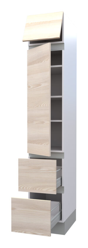 Galla Tall Cabinet with 3 Shelves, 2 Doors (218)
