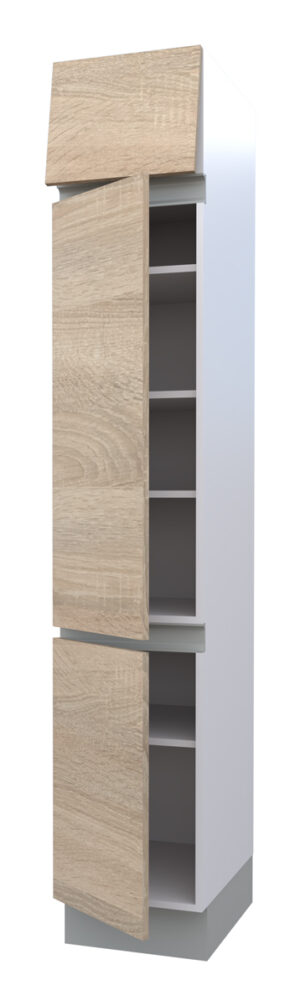 Galla Tall Cabinet with 4 Shelves and 3 Doors (218)