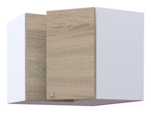 Hetty L Shape Corner Wall Cabinet with 1 Shelf and 2 Doors (53)