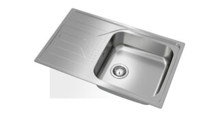 Polished drop-in sink