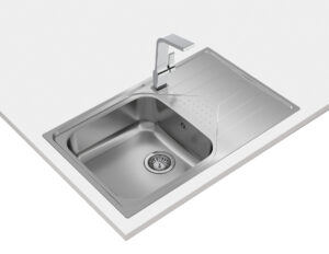 Polished drop-in sink
