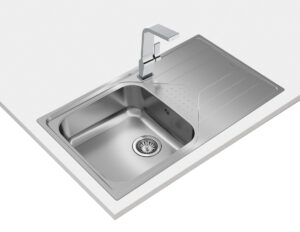 Polished drop-in sink