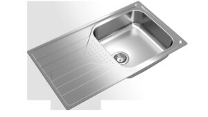 Polished drop-in sink