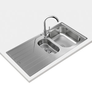 Polished drop-in sink
