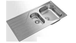 Polished drop-in sink