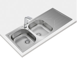 Polished drop-in sink