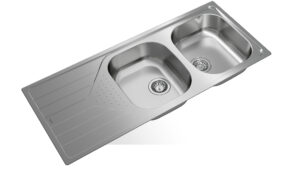 Polished drop-in sink